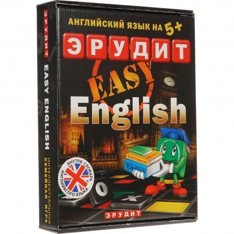 Настольная игра БИПЛАНТ 10007 Эрудит easy english-подарочный