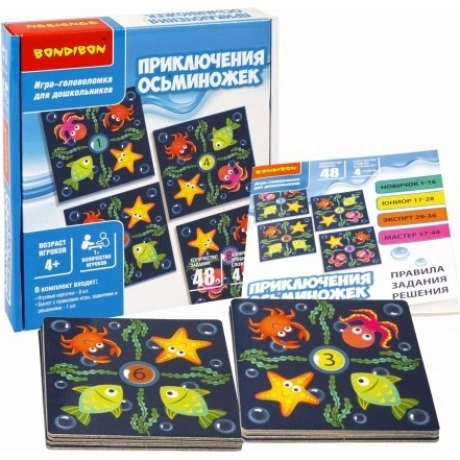 Настольная игра-головоломка "Приключения осьминожек"