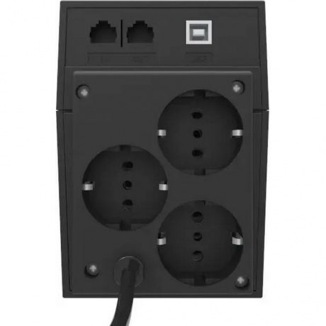 ИБП Powercom RPT-800AP EURO USB черный - фото 2