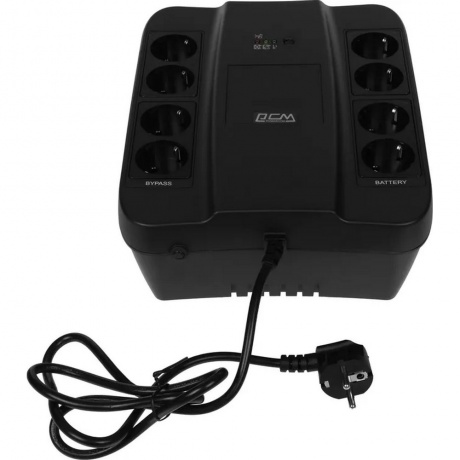 ИБП Powercom Spider SPD-650N черный - фото 4