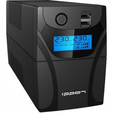 ИБП Ippon Back Power Pro II Euro 650 черный - фото 3