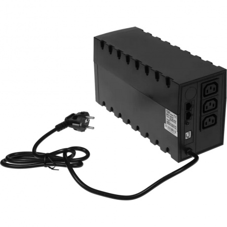 ИБП Powercom RPT-600AP IEC USB черный - фото 4