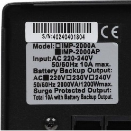 ИБП Powercom Imperial IMP-2000AP 1200W black - фото 11