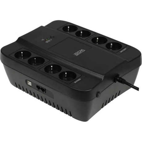 ИБП Powercom PCM SPD-1000U 550Вт 1000ВА черный - фото 1