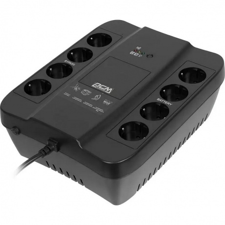 ИБП Powercom Spider SPD-850U 510Вт 850ВА черный - фото 1