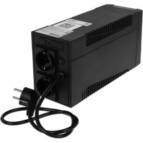 Источник бесперебойного питания Smartwatt Uni 360Вт 650ВА черный - фото 3