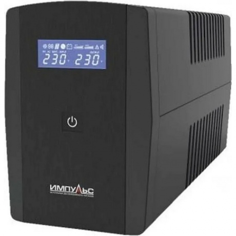 Источник бесперебойного питания Импульс JS10102 600Вт 1000ВА черный - фото 1