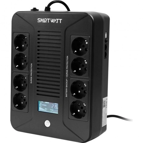 ИБП SMARTWATT UPS SAFE PRO LCD 800 800/480 ВА/Вт