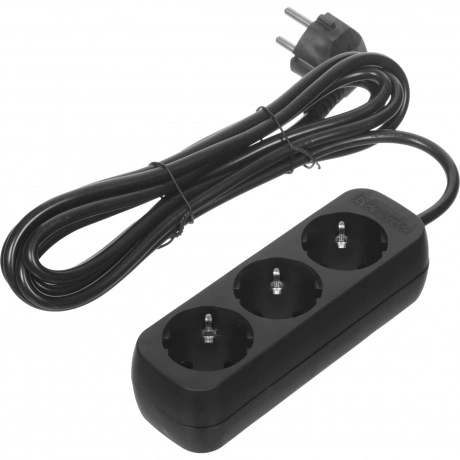 Удлинитель Defender с заземлением M330 3.0 м, 3 розетки (99322),...