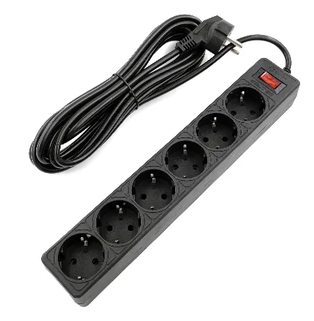 Сетевой фильтр 5bites GARDA SP6B-550 6S / 3*0.75MM2 / 5M / BLACK