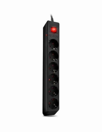 Сетевой фильтр Sven Optima 6 Sockets 1.8m Black SV-021016