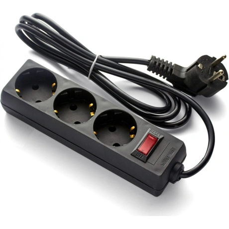 Удлинитель ExeGate EC-3-3B 3 Sockets 3m Black EX279351RUS