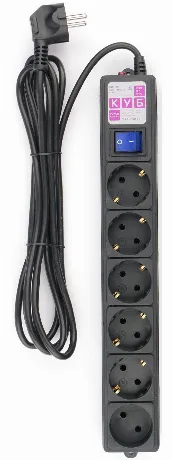 Фильтр-удлинитель Power Cube 6 Sockets 3.0m Black SPG6-B3M
