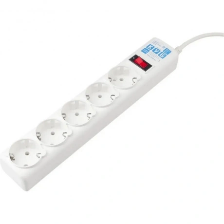 Сетевой фильтр Power Cube SPG-B-10-WHITE 3м (5 розеток) белый