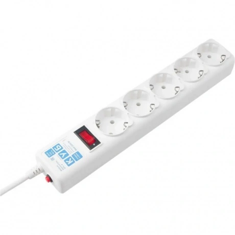 Сетевой фильтр Power Cube SPG-B-15-WHITE 5м (5 розеток) белый