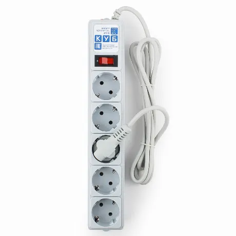 Сетевой фильтр Power Cube SPG-B-6 1.9м (5 розеток) серый