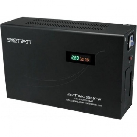 Стабилизатор напряжения Smartwatt AVR Triac 5000TW 5000ВА черный - фото 1