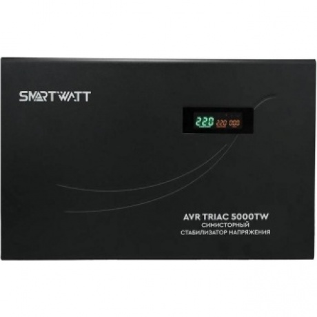 Стабилизатор напряжения Smartwatt AVR Triac 5000TW 5000ВА черный - фото 2