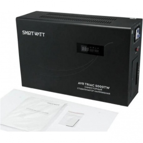 Стабилизатор напряжения Smartwatt AVR Triac 5000TW 5000ВА черный - фото 8