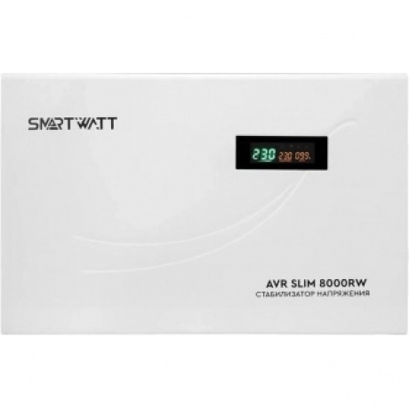Стабилизатор напряжения Smartwatt AVR Slim 8000RW 8000ВА белый - фото 5