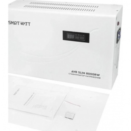 Стабилизатор напряжения Smartwatt AVR Slim 8000RW 8000ВА белый - фото 8