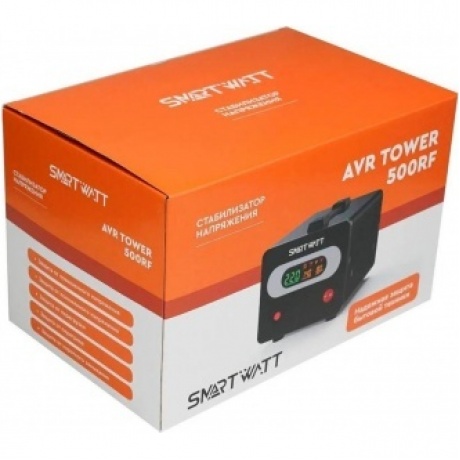 Стабилизатор напряжения Smartwatt AVR Tower 500RF 500ВА черный - фото 9