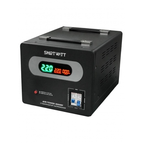 Стабилизатор напряжения Smartwatt AVR Tower 3000RF 3000ВА черный - фото 1