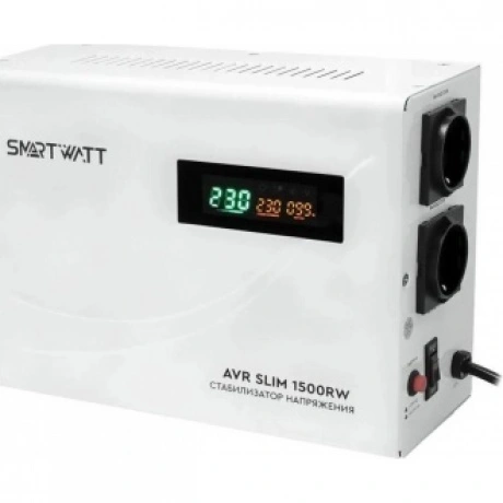Стабилизатор напряжения Smartwatt AVR Slim 1500RW 1500ВА белый