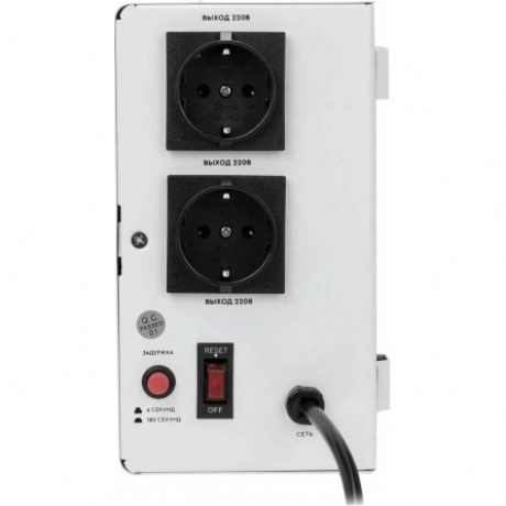 Стабилизатор напряжения Smartwatt AVR Slim 1500RW 1500ВА белый - фото 3