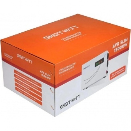 Стабилизатор напряжения Smartwatt AVR Slim 1500RW 1500ВА белый - фото 9