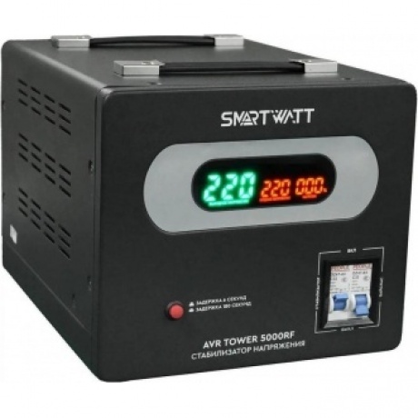 Стабилизатор напряжения Smartwatt AVR Tower 5000RF 5000ВА черный - фото 1