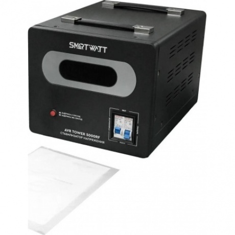Стабилизатор напряжения Smartwatt AVR Tower 5000RF 5000ВА черный - фото 6