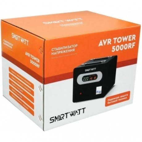 Стабилизатор напряжения Smartwatt AVR Tower 5000RF 5000ВА черный - фото 7