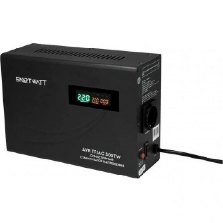 Стабилизатор напряжения Smartwatt AVR Triac 500TW 500ВА черный