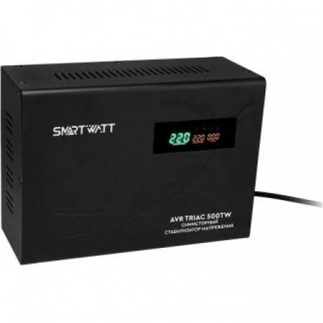 Стабилизатор напряжения Smartwatt AVR Triac 500TW 500ВА черный - фото 7