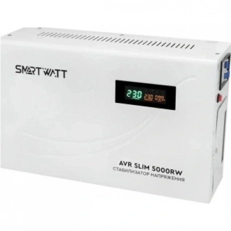Стабилизатор напряжения Smartwatt AVR Slim 5000RW 5000ВА белый