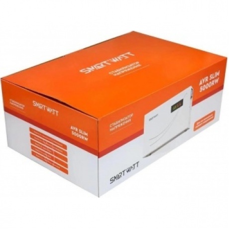 Стабилизатор напряжения Smartwatt AVR Slim 5000RW 5000ВА белый - фото 9
