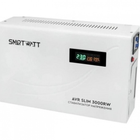 Стабилизатор напряжения Smartwatt AVR Slim 3000RW 3000ВА белый - фото 1