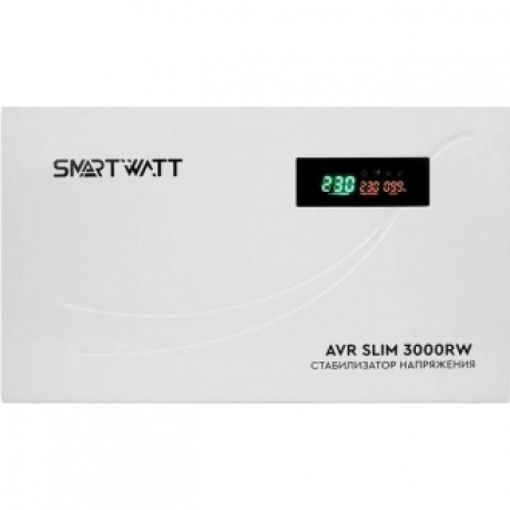 Стабилизатор напряжения Smartwatt AVR Slim 3000RW 3000ВА белый - фото 7