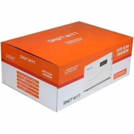 Стабилизатор напряжения Smartwatt AVR Slim 3000RW 3000ВА белый - фото 10