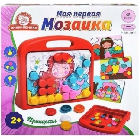 Мозаика Эники Беники "Принцессы" 48 фишек, 8 карточек, поле, чем...