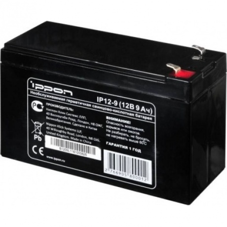 Батарея для ИБП Ippon IP12-9 12В 9Ач - фото 1