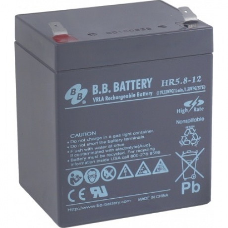 Батарея для ИБП BB Battery HR 5.8-12 - фото 1