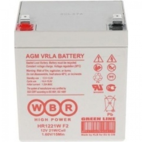 Батарея для ИБП WBR 12V 5Ah HR1221W F2 - фото 2