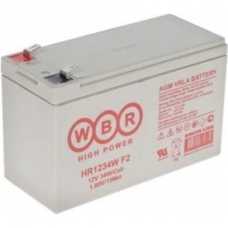 Батарея для ИБП WBR 12V 9Ah HR1234W F2 - фото 1