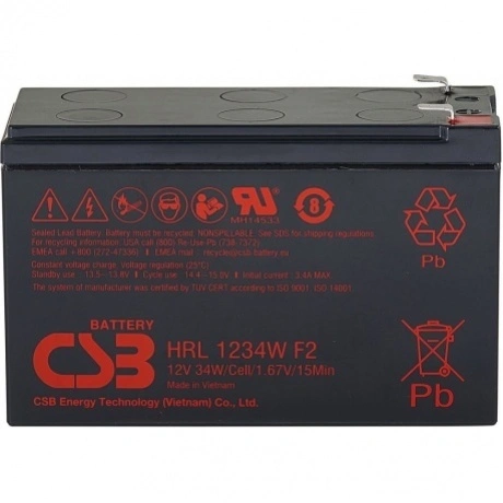 Батарея для ИБП 12V 9Ah CSB HRL1234W F2FR