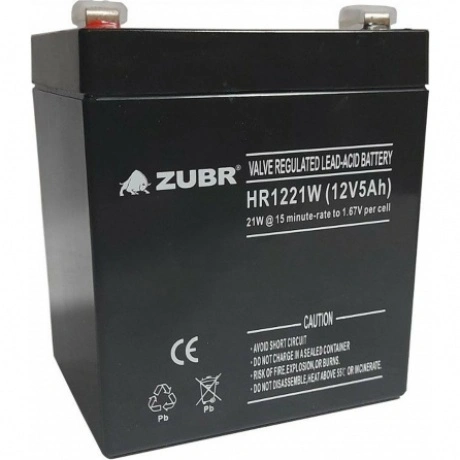 Батарея для ИБП ZUBR HR 1221 W (12V, 5Ah) (HR1221W)