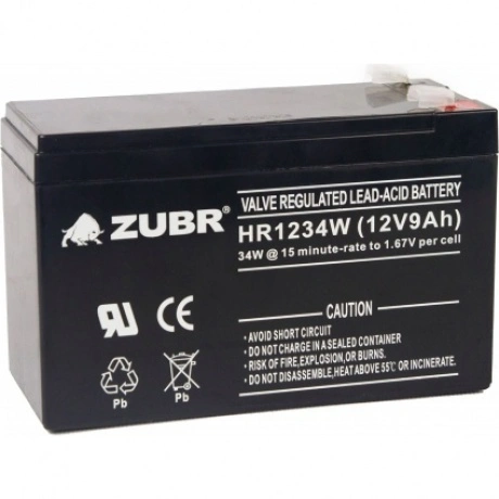 Батарея для ИБП ZUBR HR 1234 W (12V, 9Ah) (HR1234W)