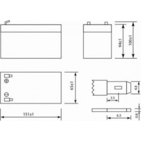 Батарея для ИБП Delta Secuirity Force SF 1207 - фото 11