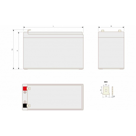 Батарея для ИБП Ventura HR 1228W - фото 2